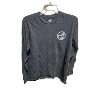 Vans Off The Wall Rose Graphic Long Sleeve T-Shirt Black boys Large‎